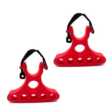 Bicycles Maintenance Handle Holder 2 Piece Clip On Bicycle Handlebar Stand Stabilizer Red
