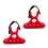 Bicycles Maintenance Handle Holder 2 Piece Clip On Bicycle Handlebar Stand Stabilizer Red 1