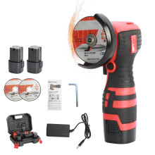 Mini 18V 550W Brushless Cordless Angle Grinder With Batteries and Diamond Wheel