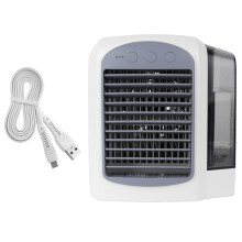 Mini Air Conditioner, Multi-Speed Settings, USB Charging Capability For Home Office Bedroom (Grey)