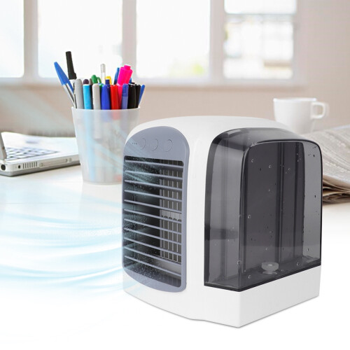 Mini Air Conditioner, Multi-Speed Settings, USB Charging Capability For Home Office Bedroom (Grey) 2