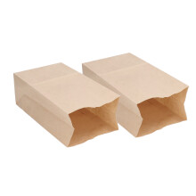 Disposable Brown Kraft Paper Bags 100 Pcs Food Safe Tear-Resistant 180x90x55mm