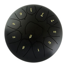 6 Inch Steel Tongue Drum 11 Notes Includes Mallets & Picks for Yoga