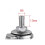 Casters 1.5 Inch White PP Wheel With Universal M6 Thread, 40mm Diameter, Display Frame Wheel, 4 Pcs 3