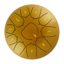 Tongue Drum en acier de 15 cm avec 11 notes, Handpan, livré avec maillet et sac, disponible en plusieurs couleurs