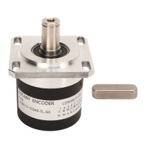 Lathe Rotary Encoder for Industrial Use, Compatible Systems Rotary Encoder 15mm Shaft 1024 Pulses High Accuracy Sensor for CNC Machines, Works with