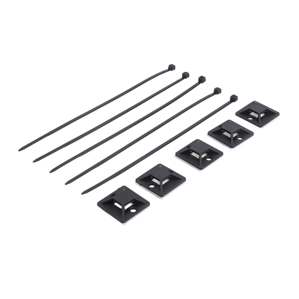 200Pcs Black Nylon Zip Ties 20X20mm High Temp, Strong & Self Locking 7901374151479