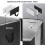 4 Pack Large Capacity Foldable Storage Bags 90L Grey with Clear Window 4