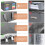 4 Pack Large Capacity Foldable Storage Bags 90L Grey with Clear Window 7