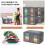 4 Pack Large Capacity Foldable Storage Bags 90L Grey with Clear Window 9