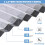 4 Pack Large Capacity Foldable Storage Bags 90L Grey with Clear Window 8