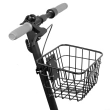 Electric Scooter With Basket, Bicycle Basket Front Removable Front Cargo Basket Iron Tube Basket For Cycling Transportation