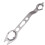 Angle Grinder Push Wrench, DoubleHead Claw Wrench, Professional Maintenance Tool for Machine , Disassembly Accessory 5