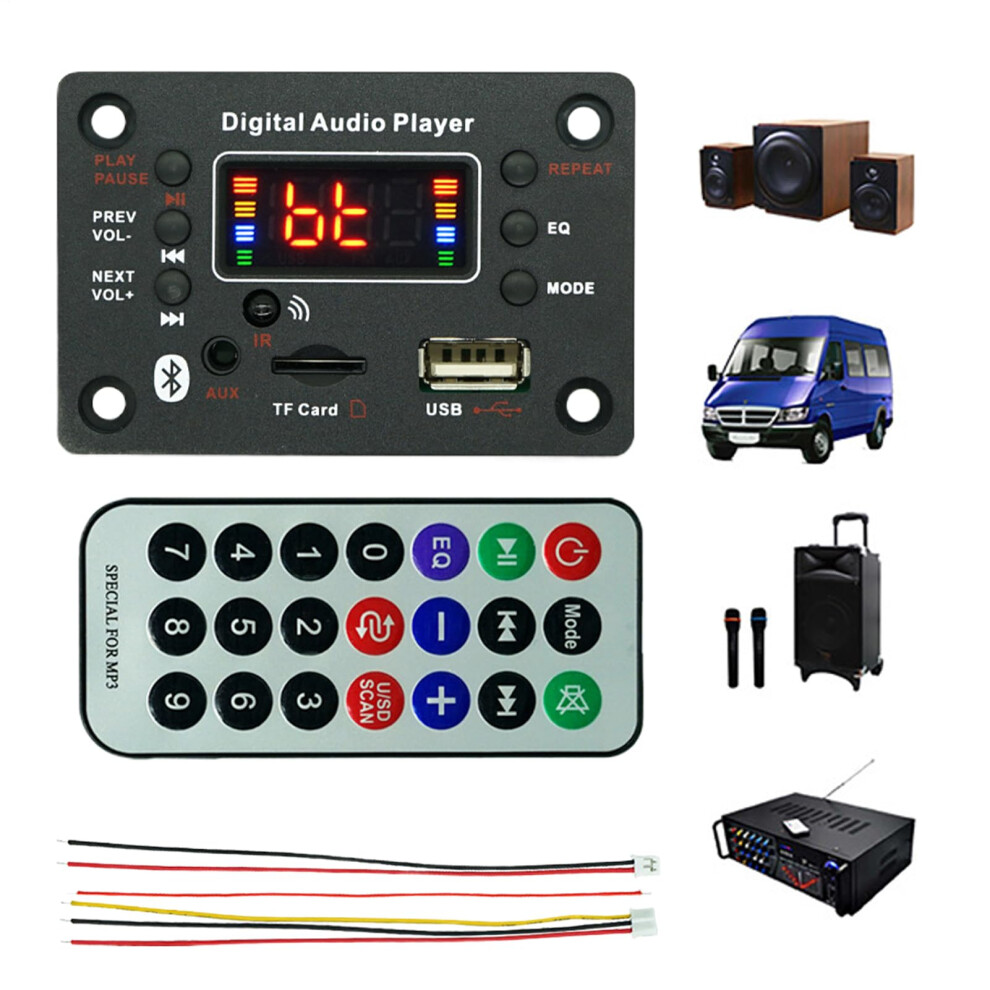 Car Audio Receiver Card Mp3 Module For Car Sound System Fidelity Digital Player Stable Performance 9426802658286