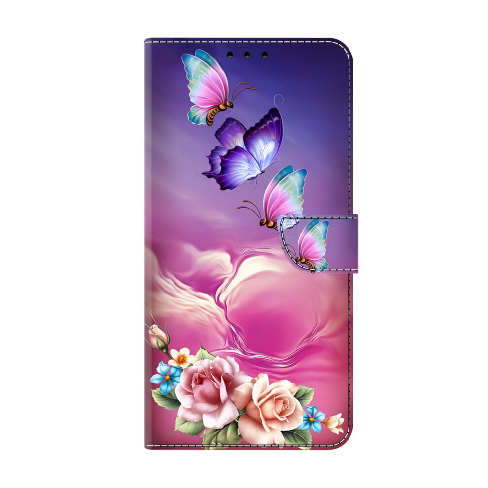 Leather Wallet Case With Magnetic Kickstand, Card Holder, Shockproof Butterfly Cover For Iphone 11 Pro 9187378413753