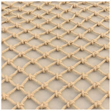 Outdoor Climbing Net Kids And Adults Cargo Safety Net Anti Fall Protection Jute Netting 6mm Rope Ladder 4x4m