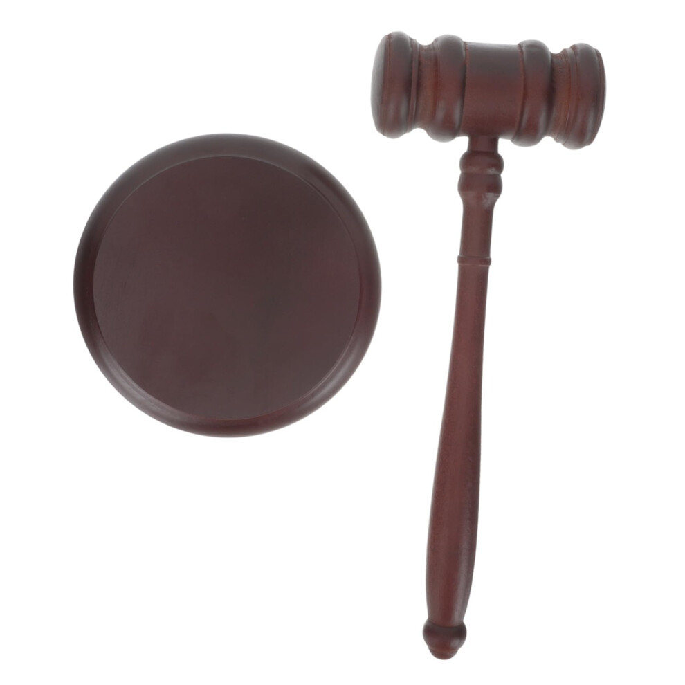 Wooden Judge's Gavel With Base Multifunctional Courtroom Tool For Lawyers Judges Auctioneers Role Play And Meetings 9426802658422