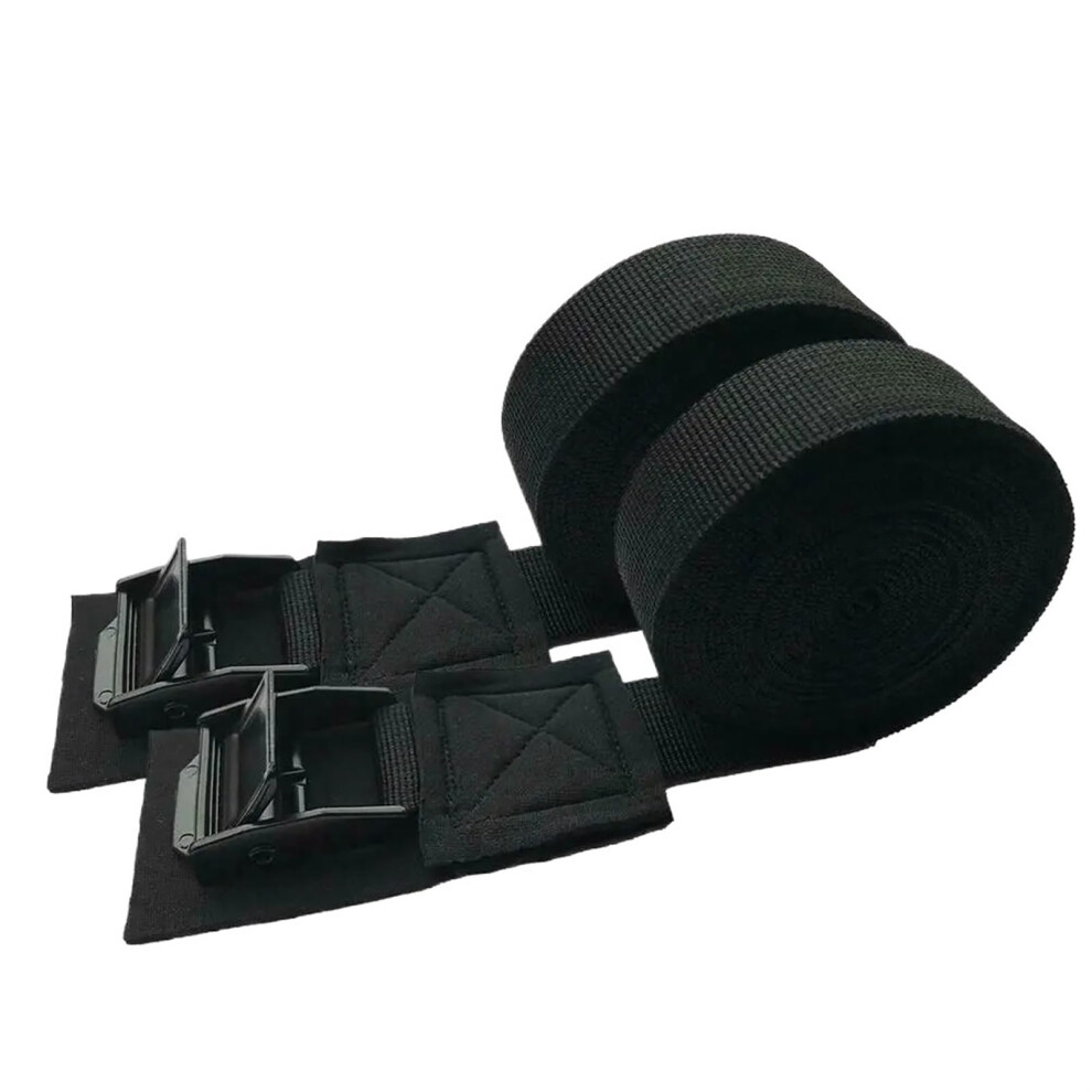 2Pcs 300Cm*2.5Cm Black Tie Down Strap Strong Ratchet Belt Luggage Bag Cargo Lashing With Metal Buckle Dropshipping Ratchet Tie Down Strap 9382693849144