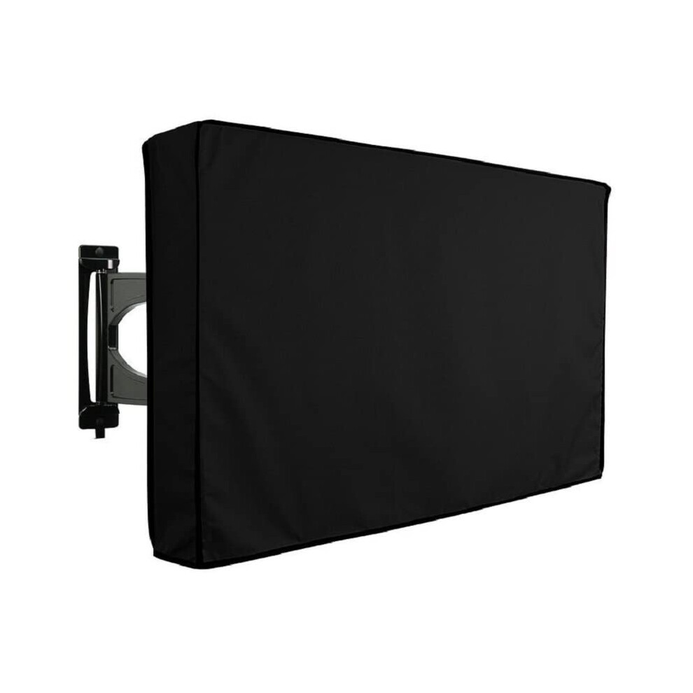 Waterproof Outdoor Tv Cover 6065 Inch Dustproof Screen Protector Weatherproof Patio Enclosure Black 9347817275681