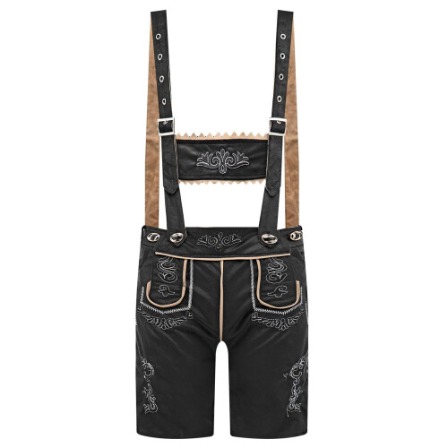 Bavarian Motorcycle Leather Trousers Set Short Leather Jeans Ref: 9999