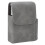 Gray PU Cigarette Case for Men 20 Pack Wallet with Built-in Lighter Holder 16