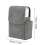 Gray PU Cigarette Case for Men 20 Pack Wallet with Built-in Lighter Holder 12