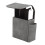 Gray PU Cigarette Case for Men 20 Pack Wallet with Built-in Lighter Holder 13