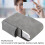 Gray PU Cigarette Case for Men 20 Pack Wallet with Built-in Lighter Holder 8