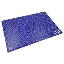 Blue A3 Self Healing Cutting Mat with Protective Surface and Grid Lines for Crafts and Scrapbooking