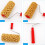Pattern Plastic Roller Paint Sponge Applicator Seaweed Pattern Wall Texture Tool With Stainless Steel Handle M90C Home 4