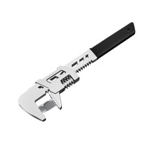 Carbon Steel Wide Mouth Wrench Tool Adjustable F Wrench, Pocket Tools Spanner Wrench, Plumbing Pliers Opening Wrench