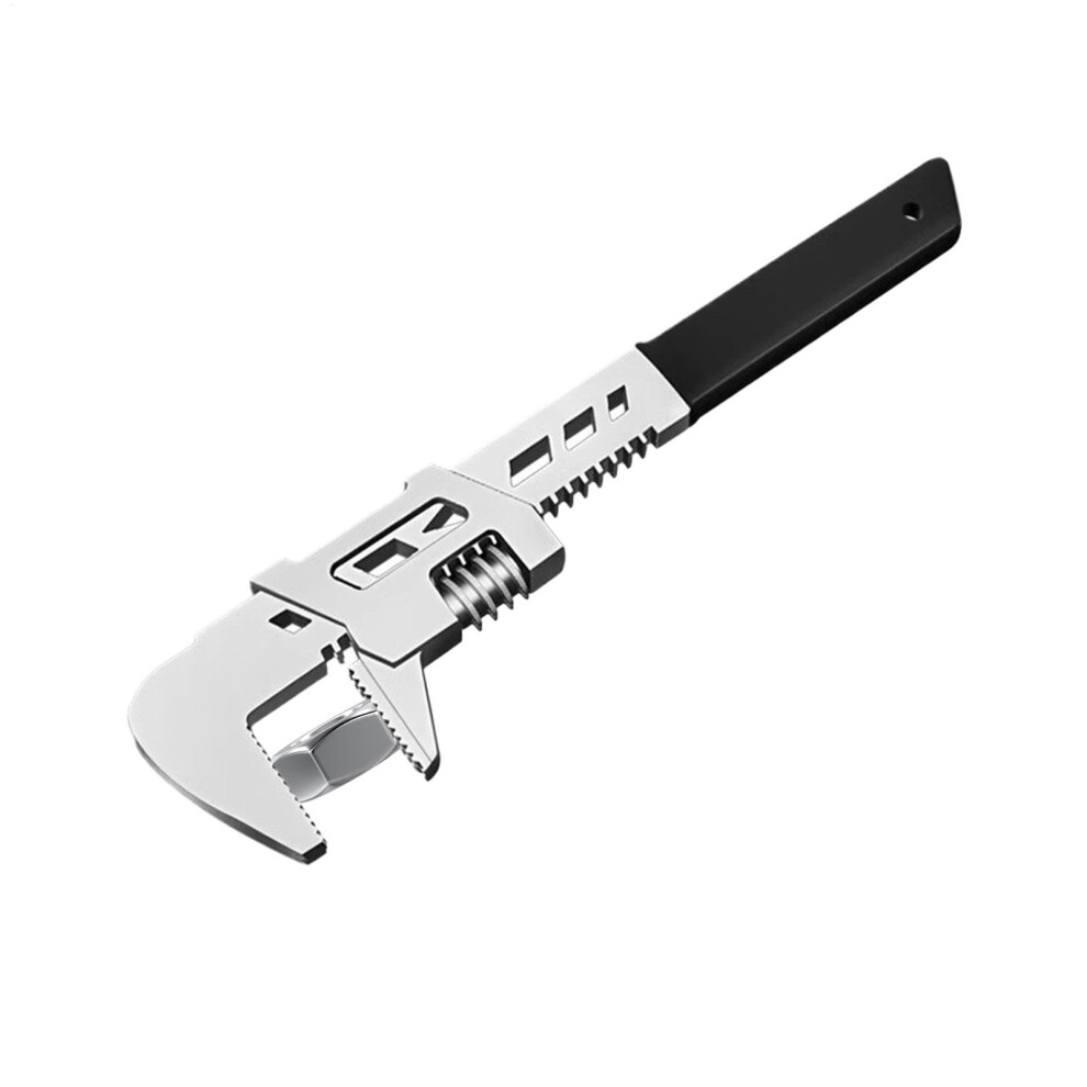 Carbon Steel Wide Mouth Wrench Tool Adjustable F Wrench, Pocket Tools Spanner Wrench, Plumbing Pliers Opening Wrench 9382693984173