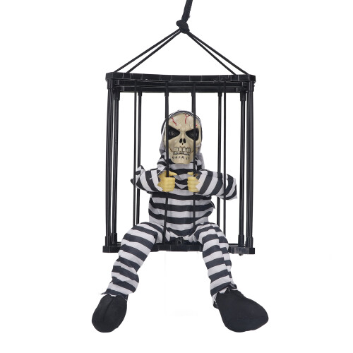 Κινούμενη διακόσμηση για το Halloween, τρομακτικός σκελετός, διακοσμήσεις για το