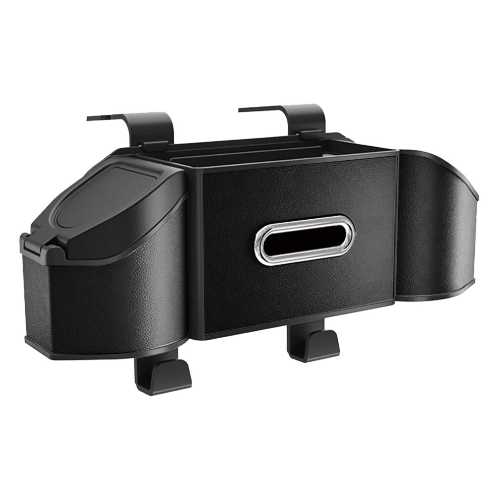 Car Back Seat Organizer Pu Leather Waterproof Multipocket Foldable Storage Bag With Cup Holders 9426802659535