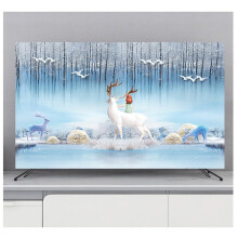 TV Covers Indoor TV Cover 3265 Inch Soft Fabric Screen Protector Sun And Dust Protection For Wall Mount Curved Monitors