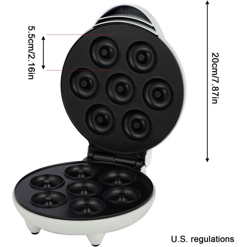 Donut Maker  1200W mini donut maker with nonstick coating. 2