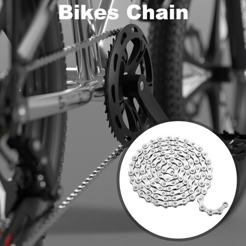 Compatible Chain, Efficient Parts, Performance Mountain Chain 128 Inches for Single Speed Bikes 2