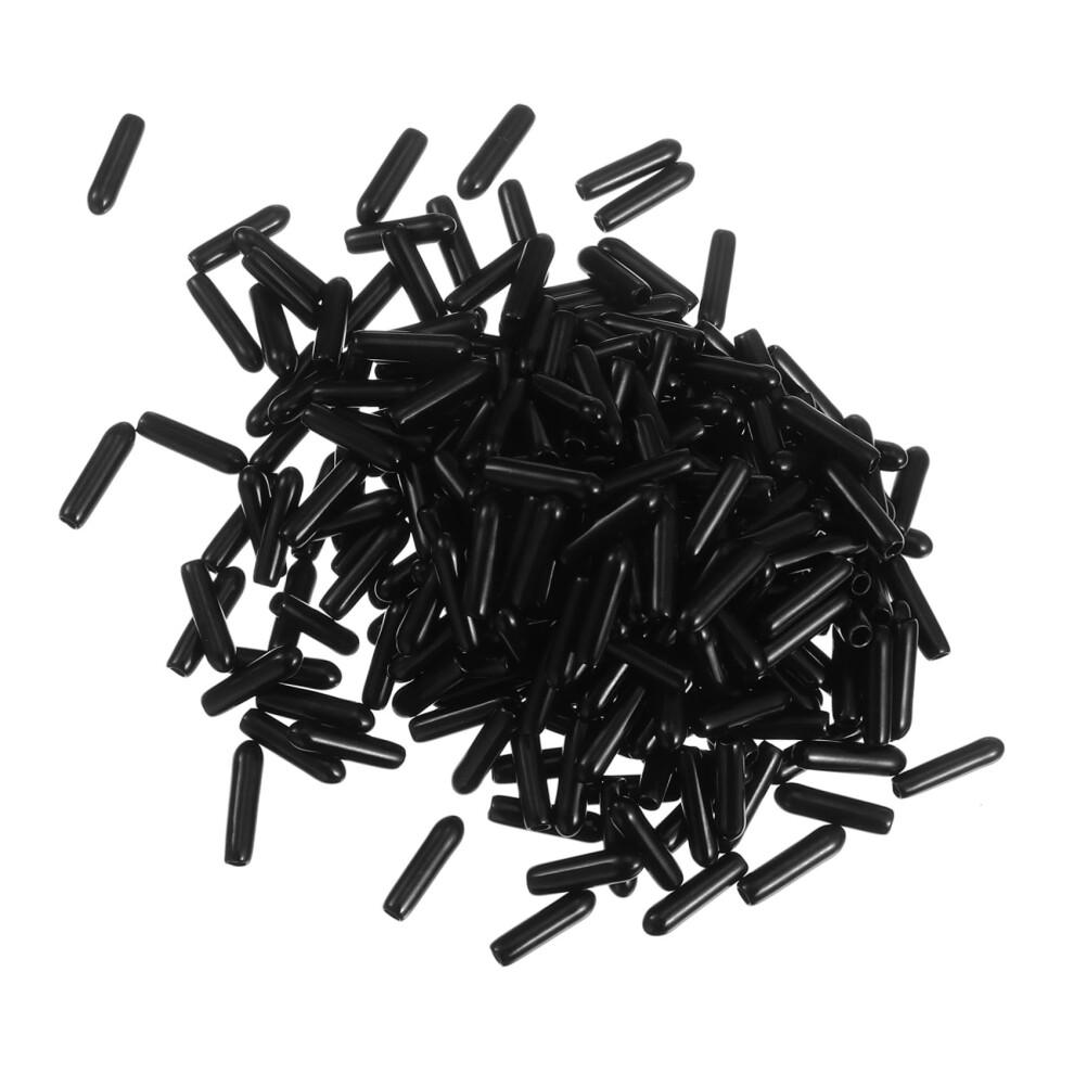 250Pcs Screw Thread Protectors Flexible Tube Tubing Tip Insulator Cap For Bolts Rubber End Round End Covers 9347817174687