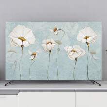 75 Inch TV Dust Cover with AntiStatic Protection, Polyester Indoor Screen Protector, Landscape Print