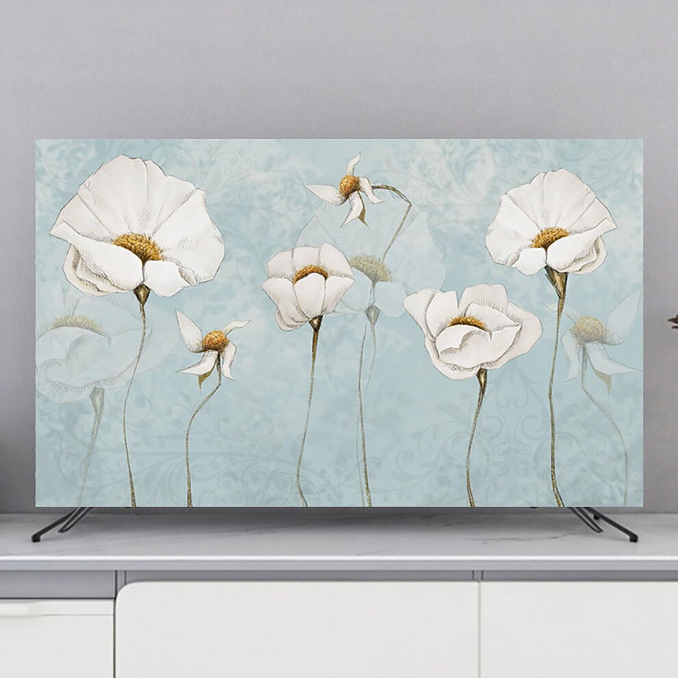 75 Inch Tv Dust Cover With Antistatic Protection, Polyester Indoor Screen Protector, Landscape Print 9382693984852
