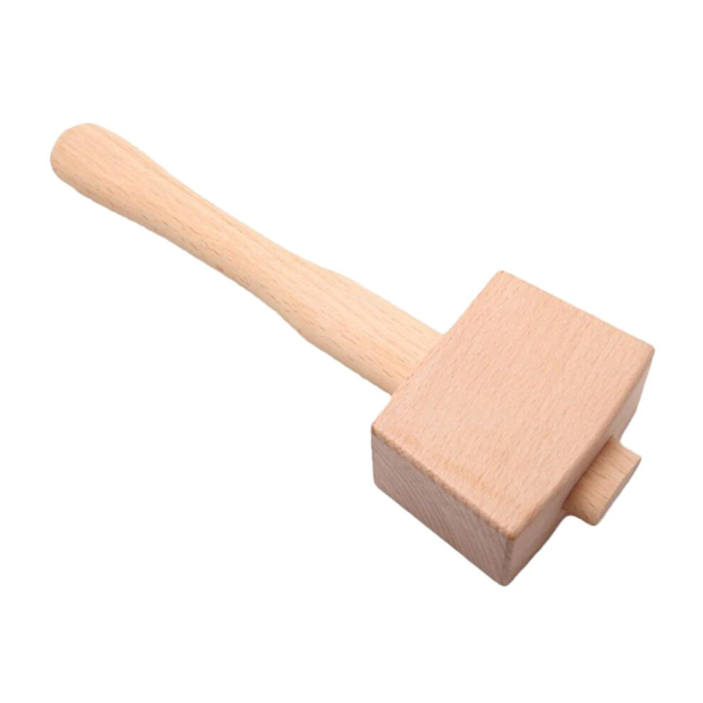 Wooden Mallet Hammer For Diy Leathercraft And Woodworking, Smooth Grip, Compact Size, Sturdy Wooden Hand Tool 9426802660319