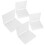4pcs Transparent Sewing Bobbins Storage Box 25/36 Grids Durable Cases 15