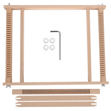 Creative DIY Weaving Art Tapestry Loom With Sturdy Adjustable Frame, Wooden Weaving Loom For Beginners And Kids, Gift For Ages 6 And Up With Easy To