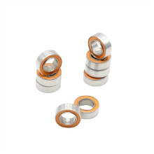SMR74 Fishing Wheel Bearing 4x7x2.5 Mm Stainless Steel Mixed Ceramic Bearing 5 Pcs