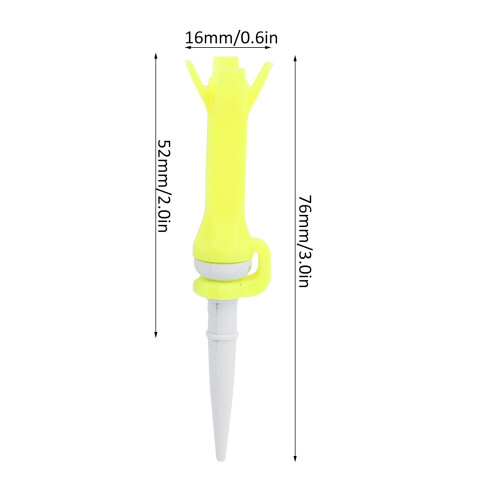 4Pcs PU Kunststoff 4 Klaue Golf Tees 180 Grad