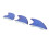 3PCS Surfbrett Thruster Flossen Fiberglas Fishtail 4