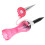 Reusable Golf Tees Set with Holder for Driving Range & Practice Pink 9