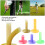 Gummi Golf Tenden Tee Driving Range Tees Ball 1