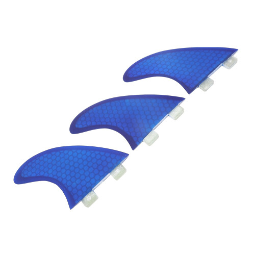3PCS Surfbrett Thruster Flossen Fiberglas Fishtail 1