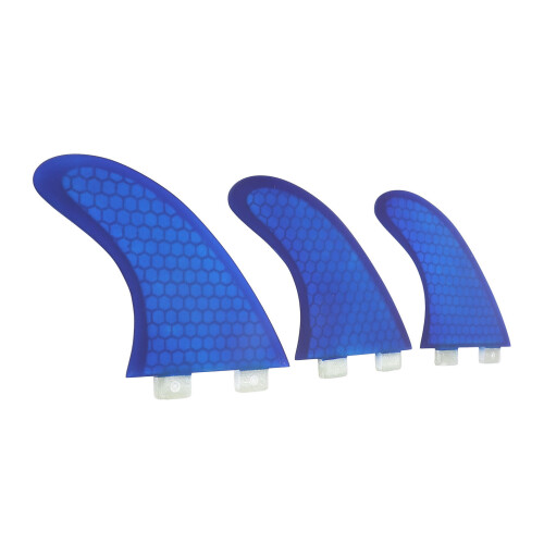 3PCS Surfbrett Thruster Flossen Fiberglas Fishtail